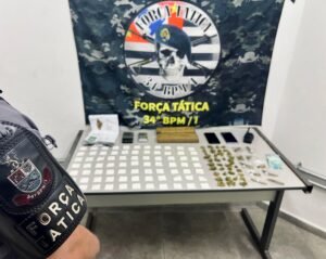 Polícia Militar prende indivíduo por tráfico de drogas em Bom Jesus dos Perdões.