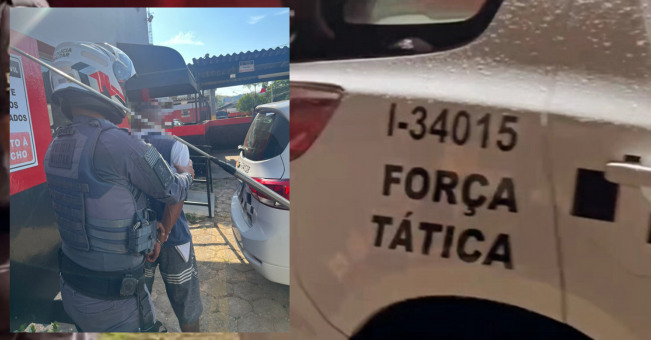 Polícia militar prende indivíduo procurado pela justiça em Bragança Paulista.