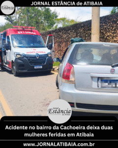 Acidente no bairro da Cachoeira deixa duas mulheres feridas em Atibaia - enfermeiro Diego Garcia