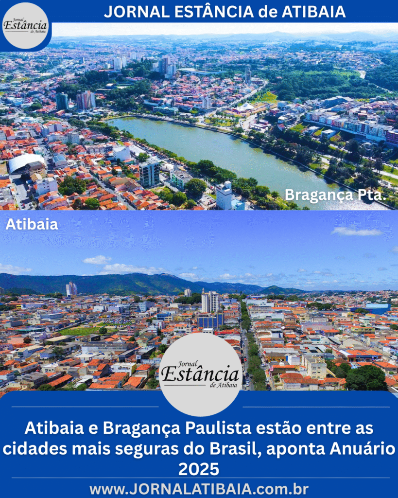 Atibaia e Bragança Paulista estão entre as cidades mais seguras do Brasil