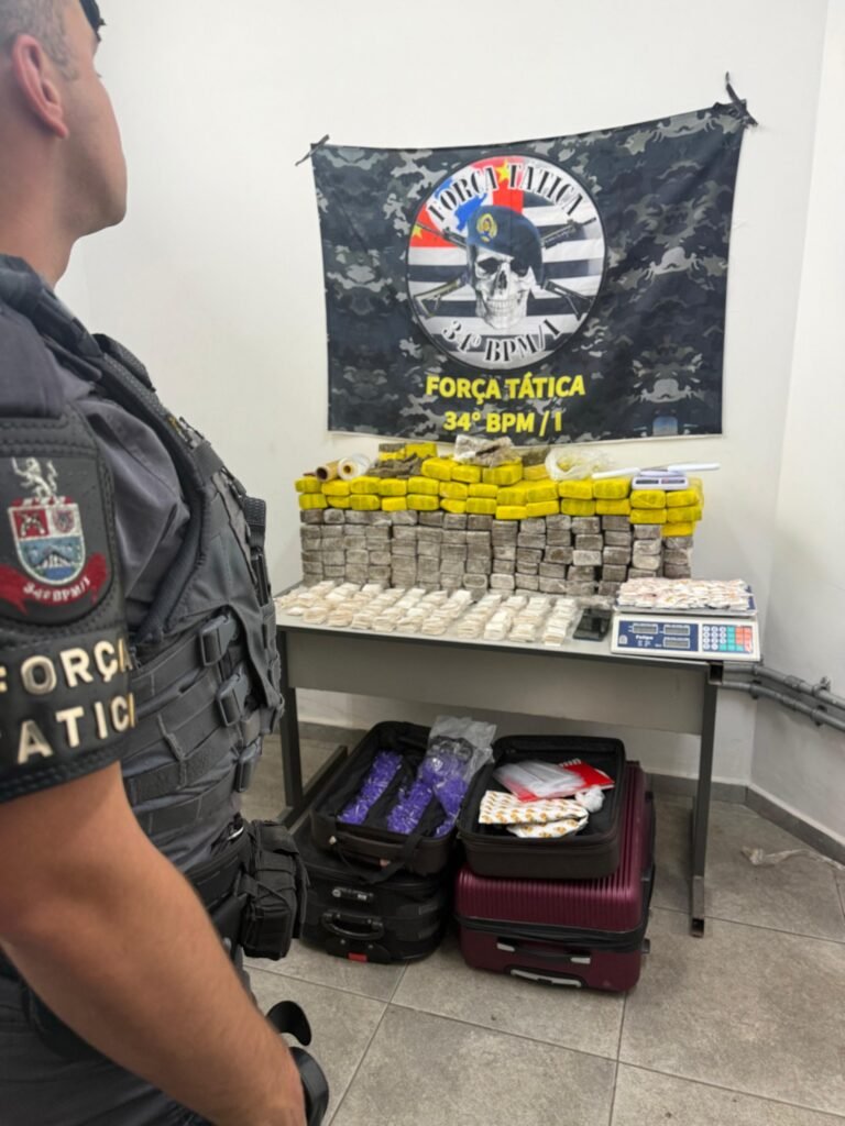 Força Tática apreende grande quantidade de drogas em Piracaia