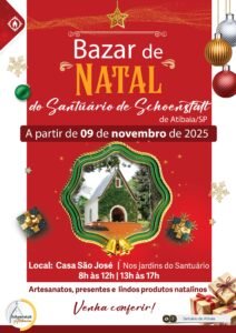 Bazar de Natal no Santuário da Mãe e Rainha, em Atibaia.