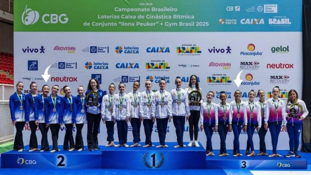 Atletas de Atibaia brilham no Campeonato Brasileiro de Ginástica Rítmica em Cuiabá.