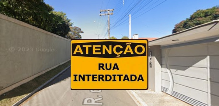Trânsito será parcialmente interditado em ruas do bairro Chácaras Brasil