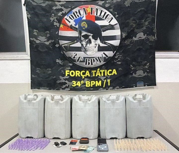 Polícia Militar prende indivíduo por tráfico de drogas, em Bragança Paulista.