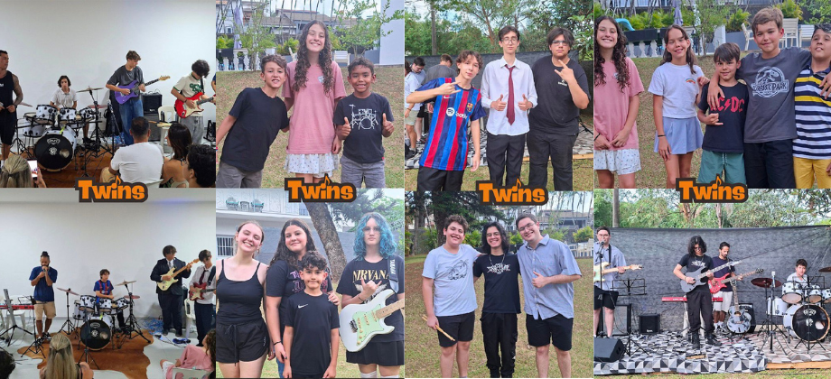 Escola de Música Twins, em Atibaia