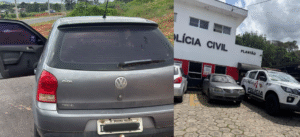 Polícia Militar na rodovia Capitão Balduíno