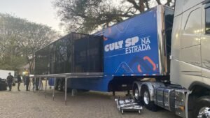 carreta do Museu Catavento em Atibaia