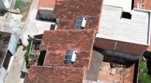 Polícia militar utiliza um drone captura foragido