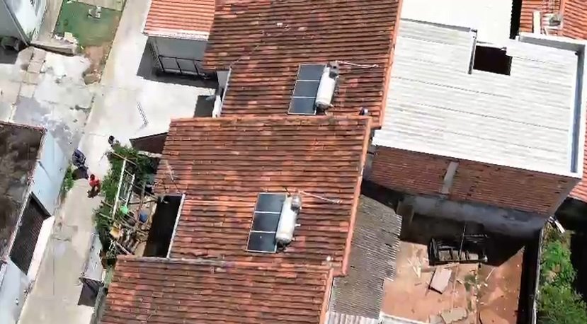 Polícia militar utiliza um drone captura foragido da justiça em Atibaia