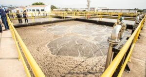 Estação de Tratamento de Esgoto (ETE) no bairro Estoril em Atibaia