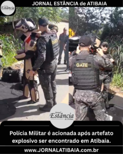 artefato explosivo ser encontrado em Atibaia.