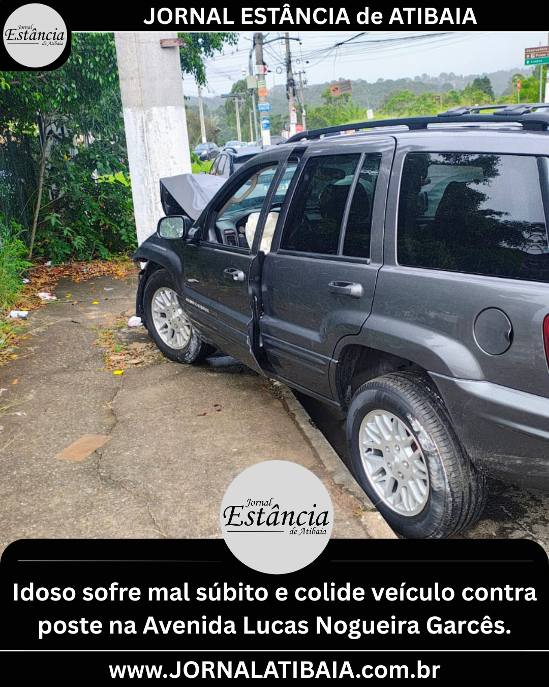 Acidente de trânsito na Avenida Lucas Nogueira Garcês - foto: Diego Garcia