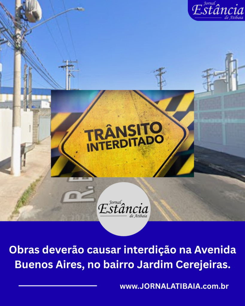 Avenida Buenos Aires, no bairro Jardim Cerejeiras