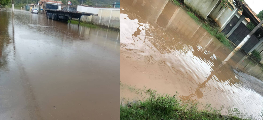 famílias afetadas pelas fortes chuvas