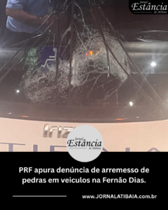 arremesso de pedras em veiculos na Fernão Dias