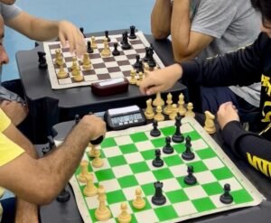Treinos de xadrez, em Atibaia