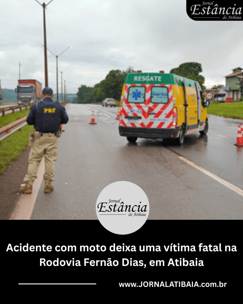 Acidente com moto deixa uma vítima fatal na Rodovia Fernão Dias