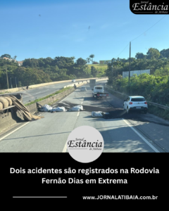 Acidentes são registrados na Rodovia Fernão Dias