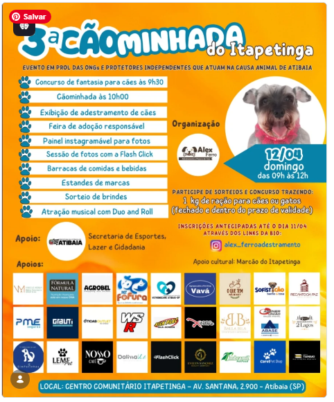 Cãominhada do Itapetinga em Atibaia