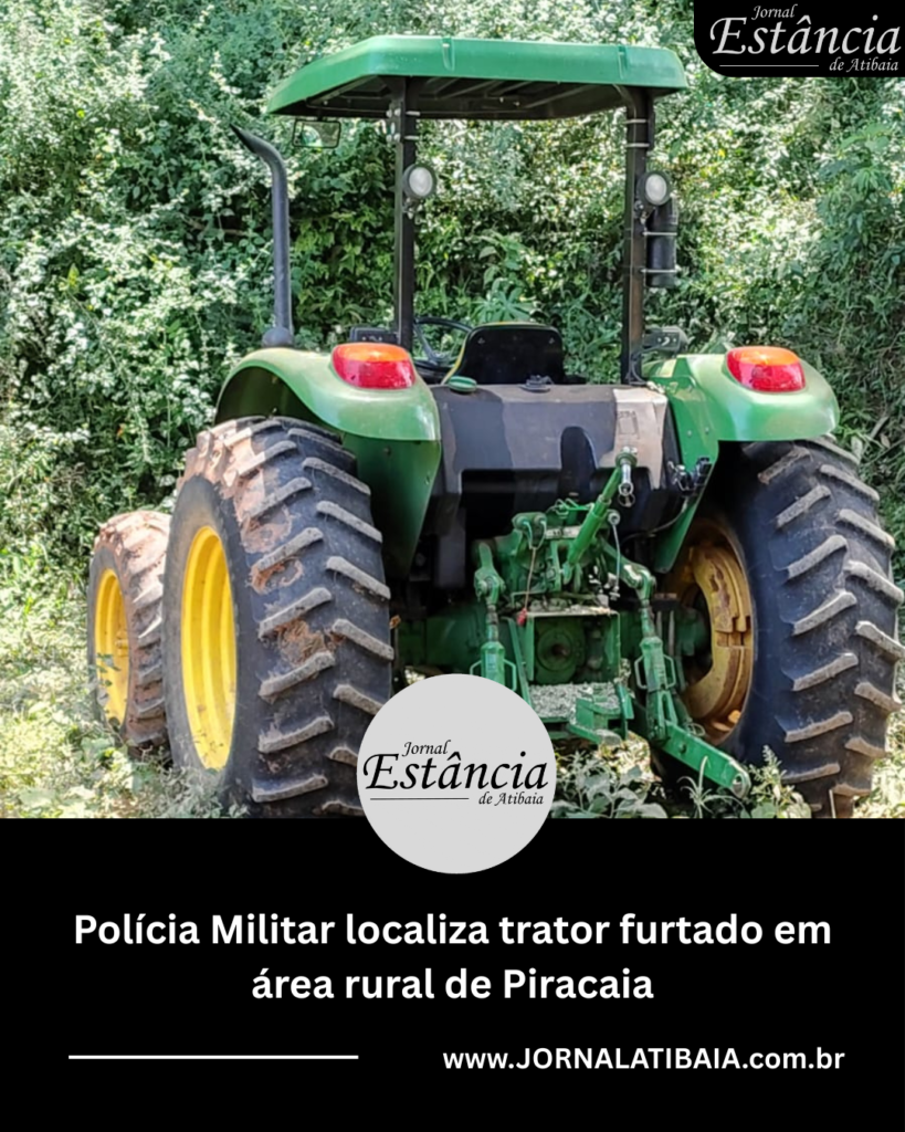 Trator furtado em Piracaia
