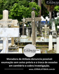 exumação sem aviso prévio e a troca de ossadas em cemitério