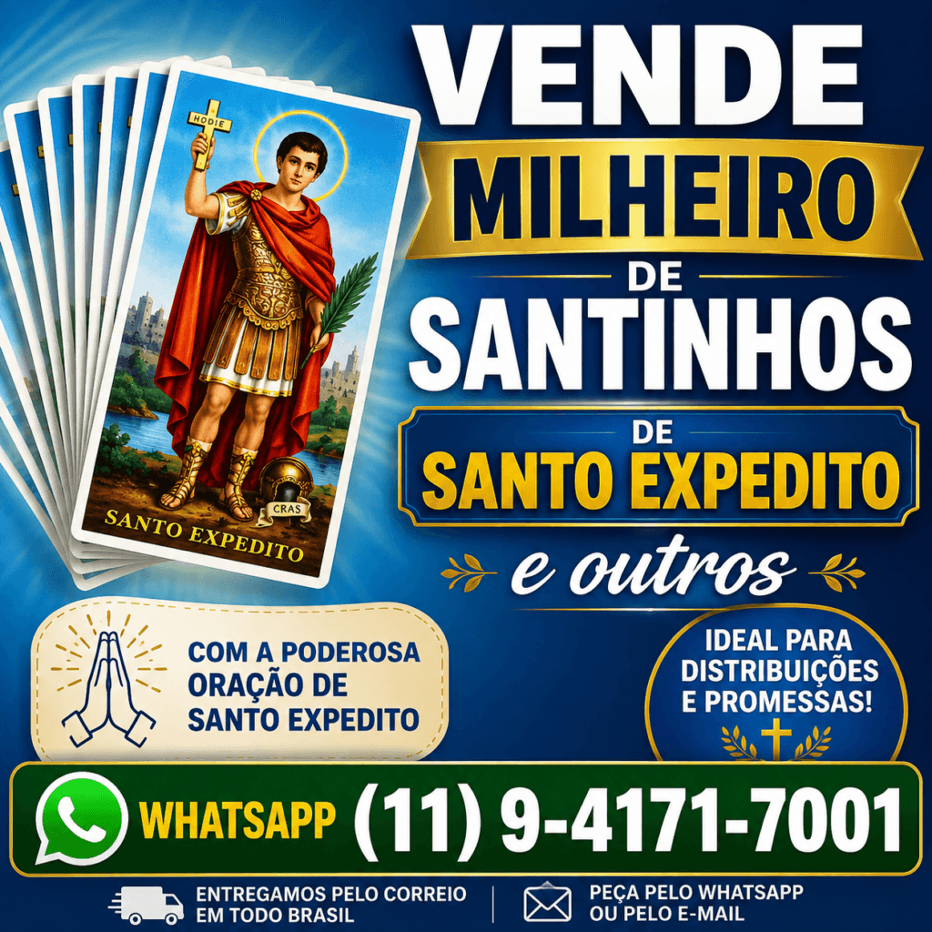 Santinhos de Santo Expedito milheiro