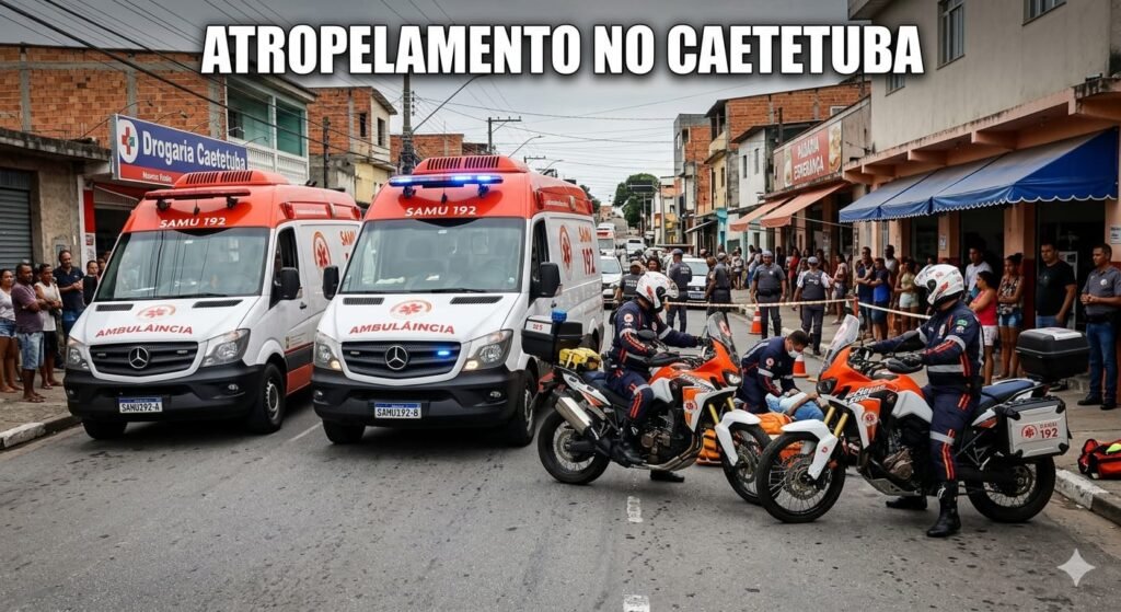 atropelada no caetetuba