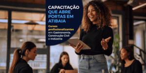 Abertas inscrições para cursos profissionalizantes em parceria com o SENAI