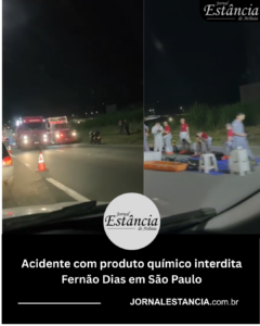 Acidente com produto químico interdita Fernão Dias