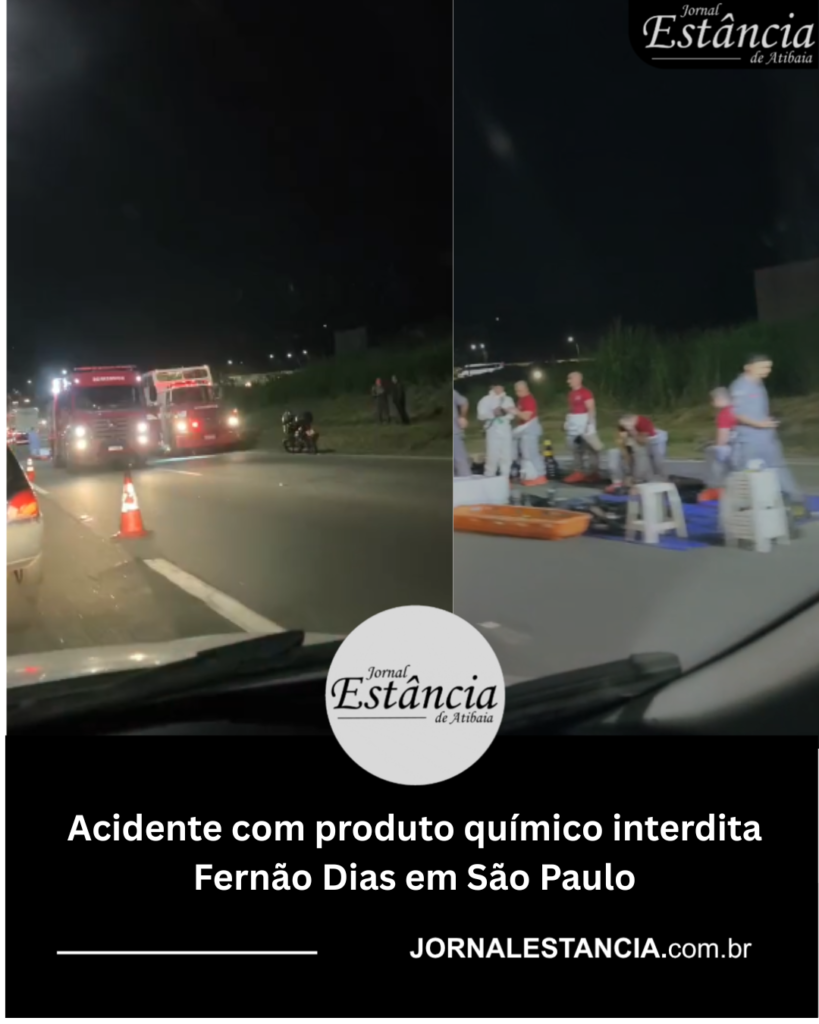 Acidente com produto químico interdita Fernão Dias