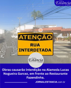 Obras na Alameda Lucas Nogueira Garcez, Restaurante Fazendinha.