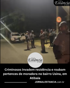 Roubo no bairro Usina, em Atibaia