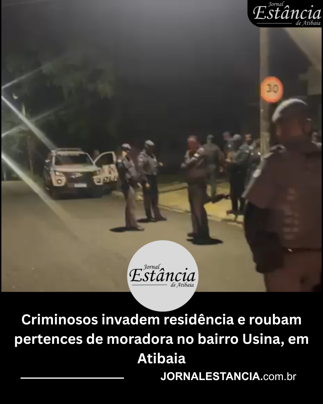 Roubo no bairro Usina, em Atibaia