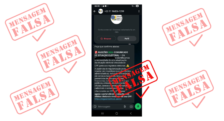 TRE-SP alerta para falsa comunicação