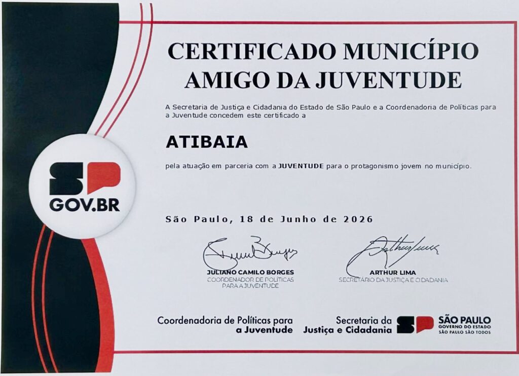 Atibaia é reconhecida com certificado da Agenda Jovem durante o Conexidades