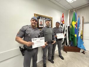 PM DO MES Atibaia, Sargento PM Consoli, Tenente PM Teodoro e o Sargento PM Panta