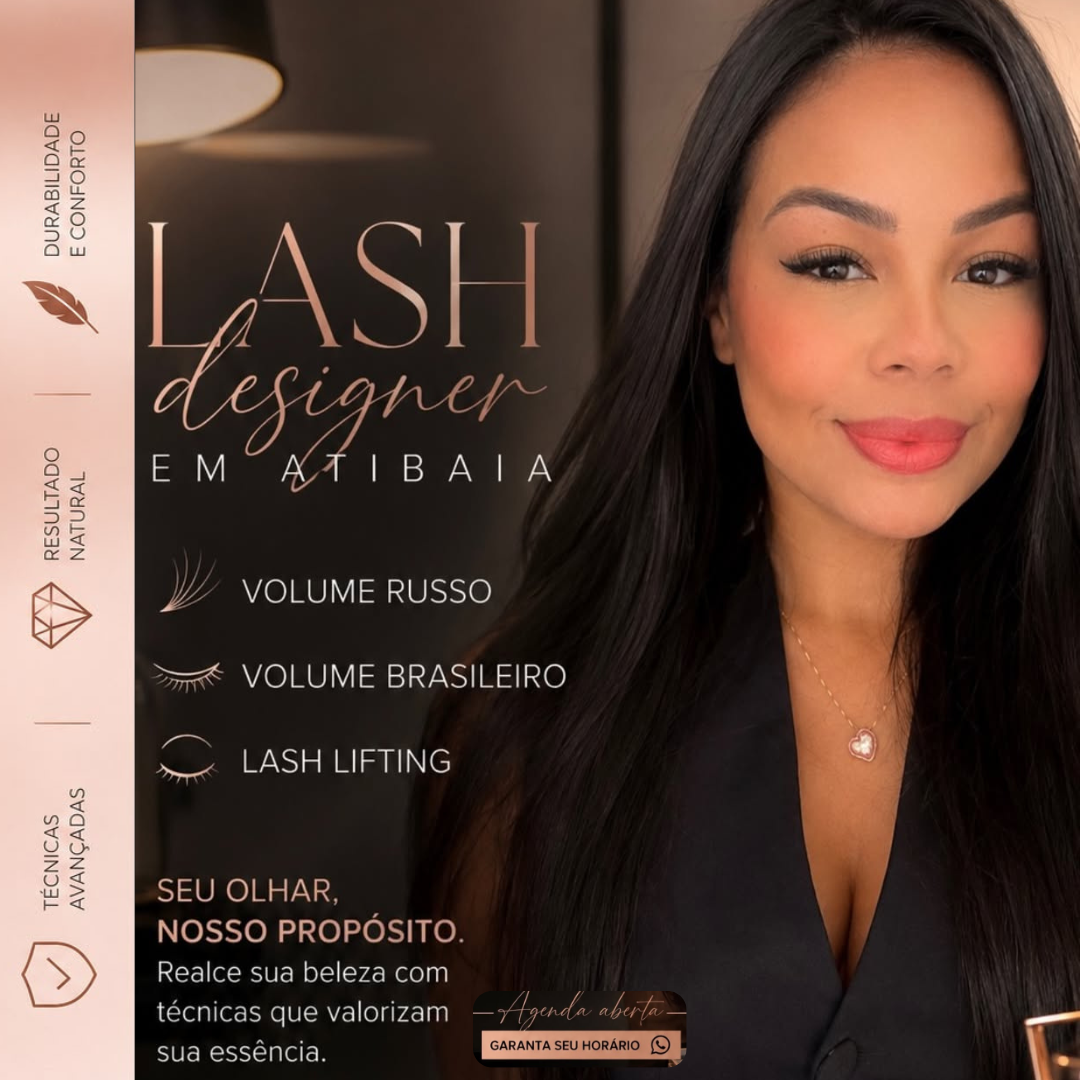 LASH DESIGNER Karol Lima, em Atibaia