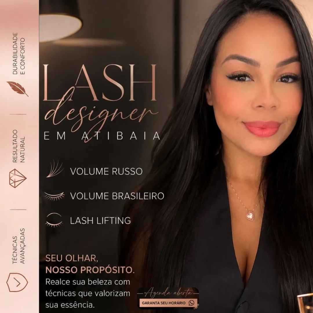 LASH DESIGNER Karol Lima, em Atibaia