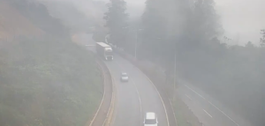 neblina na Rodovia Fernão Dias