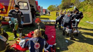 Forças de segurança e emergência realizam simulado de acidente grave em Bragança Paulista