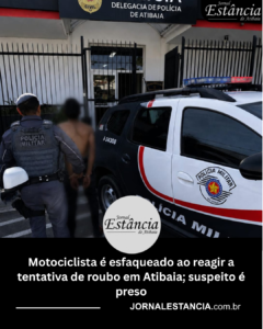 Motociclista é esfaqueado ao reagir a tentativa de roubo em Atibaia