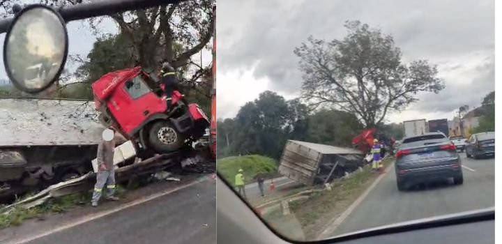 Acidente na Rodovia Fernão Dias
