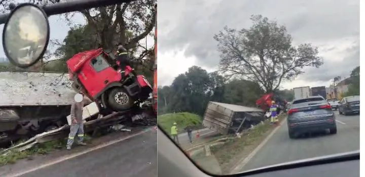Acidente na Rodovia Fernão Dias