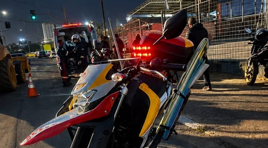 Idoso de aproximadamente 75 anos é atropelado na Avenida Dom Pedro II, no Jardim Imperial