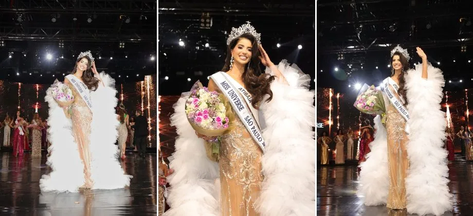 Larissa Galvão, de Atibaia, é eleita Miss Universe São Paulo e representará o estado no concurso nacional