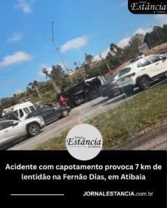 Acidente-com-capotamento-provoca-7-km-de-lentidao-na-Fernao-Dias-em-Atibaia