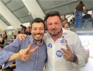 Delegado Sandro Montanari e Daniel Martini