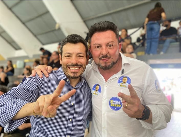 Delegado Sandro Montanari e Daniel Martini