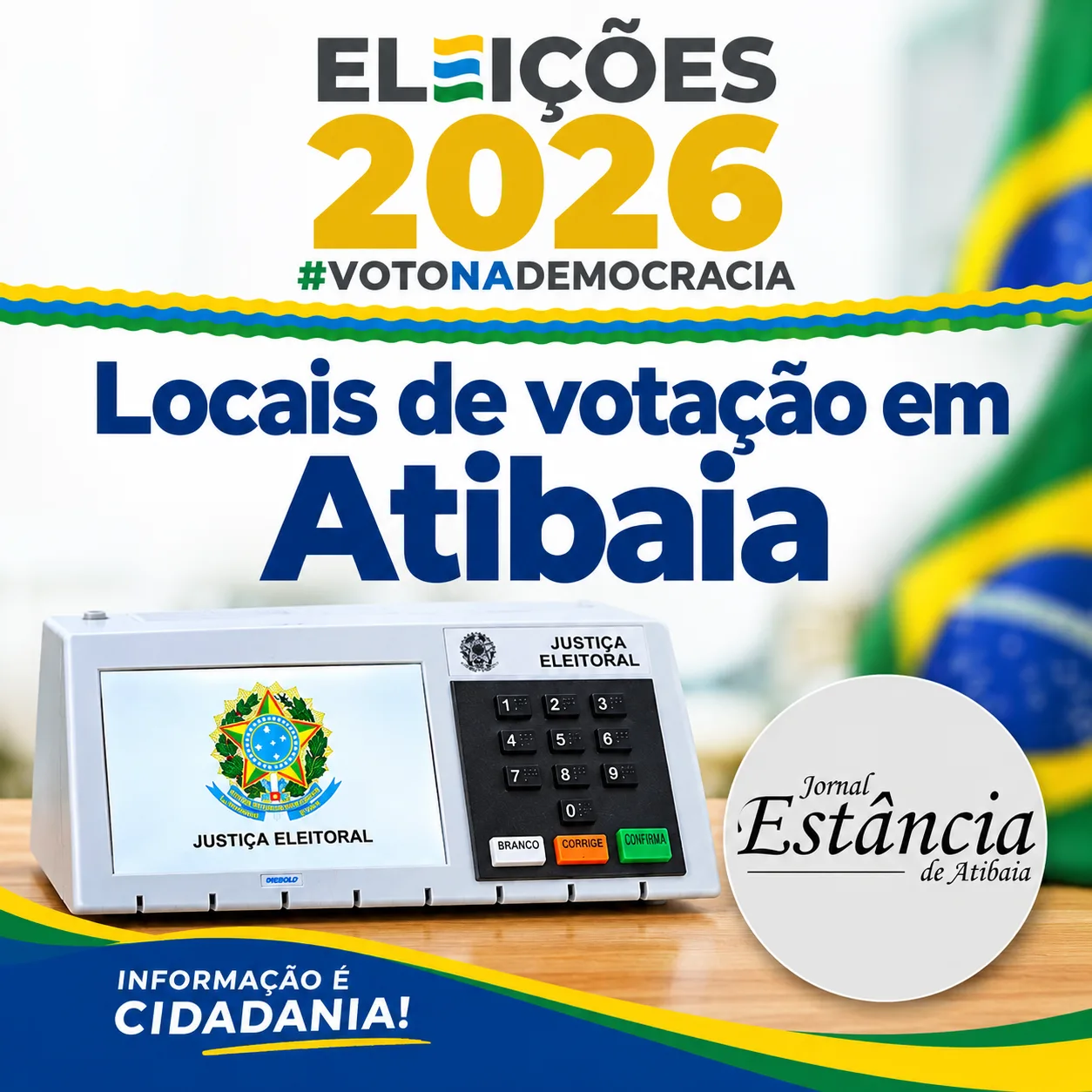 Eleições 2026 locais de votação em Atibaia